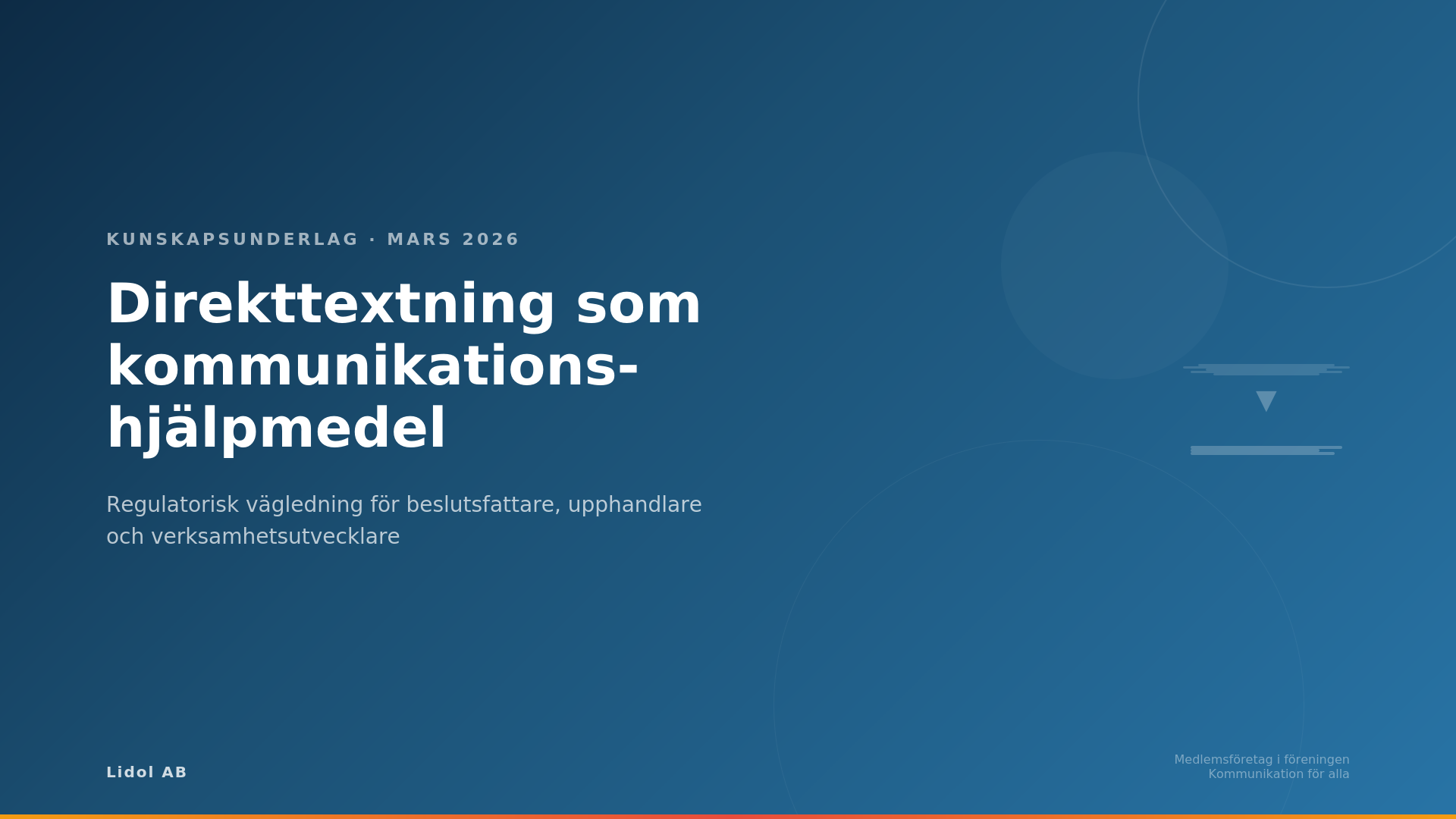 Ny vägledning om direkttextning och AI